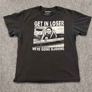 Spencer's Halloween Michael Myers "Get In Loser" Funny Horror Graphic T-Shirt